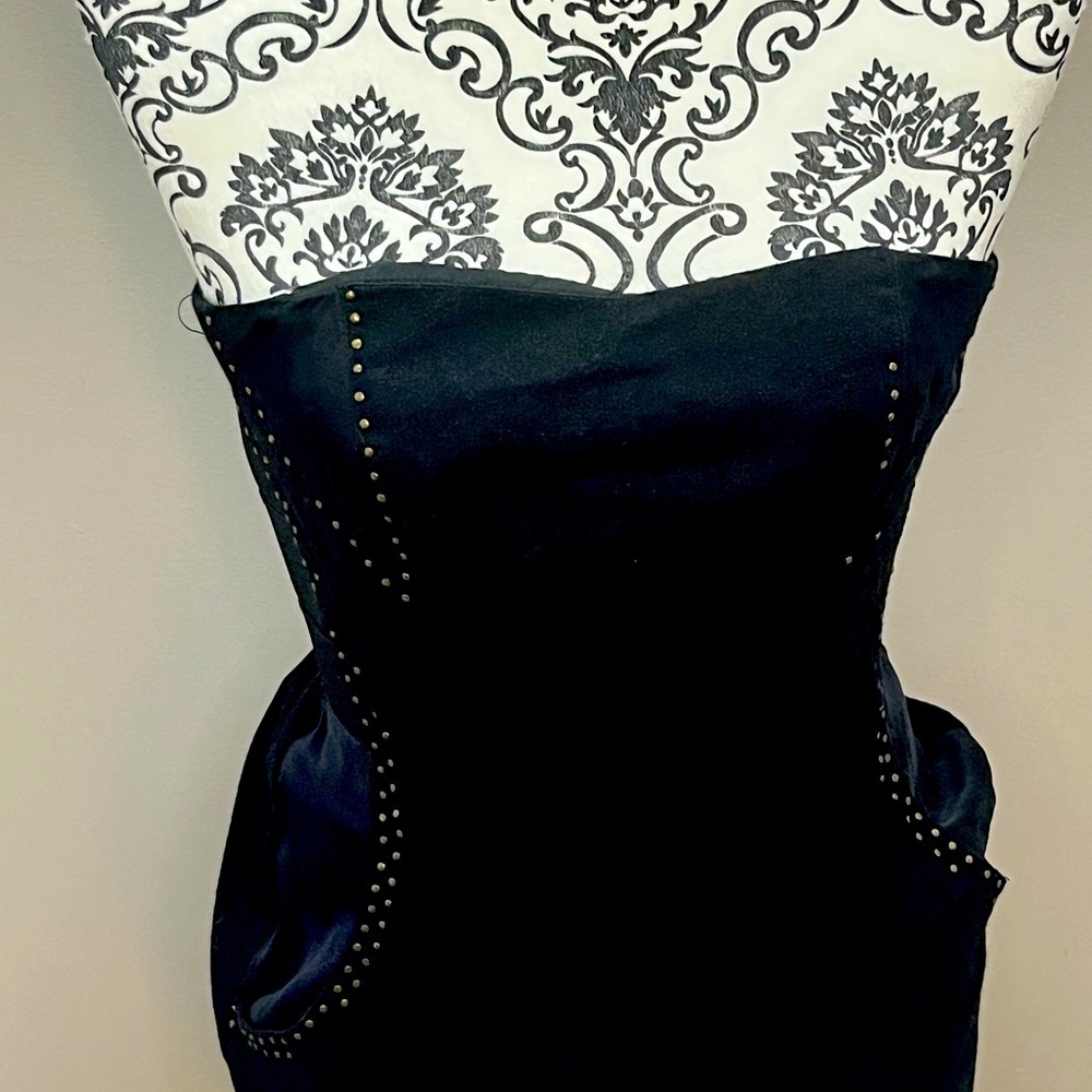 Hype Black Strapless Sheath Dress Cocktail